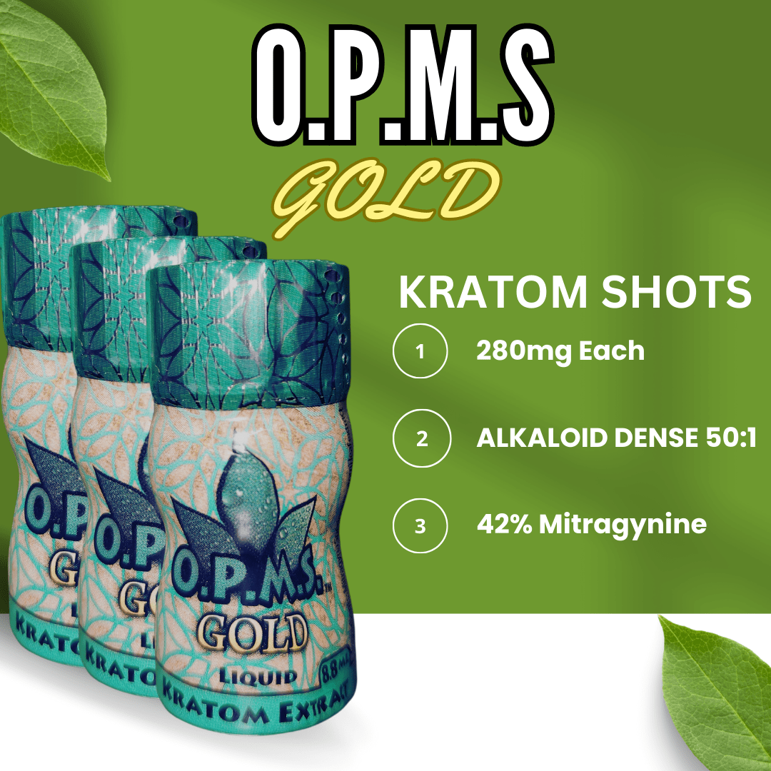 OPMS Gold Kratom Extract Shots