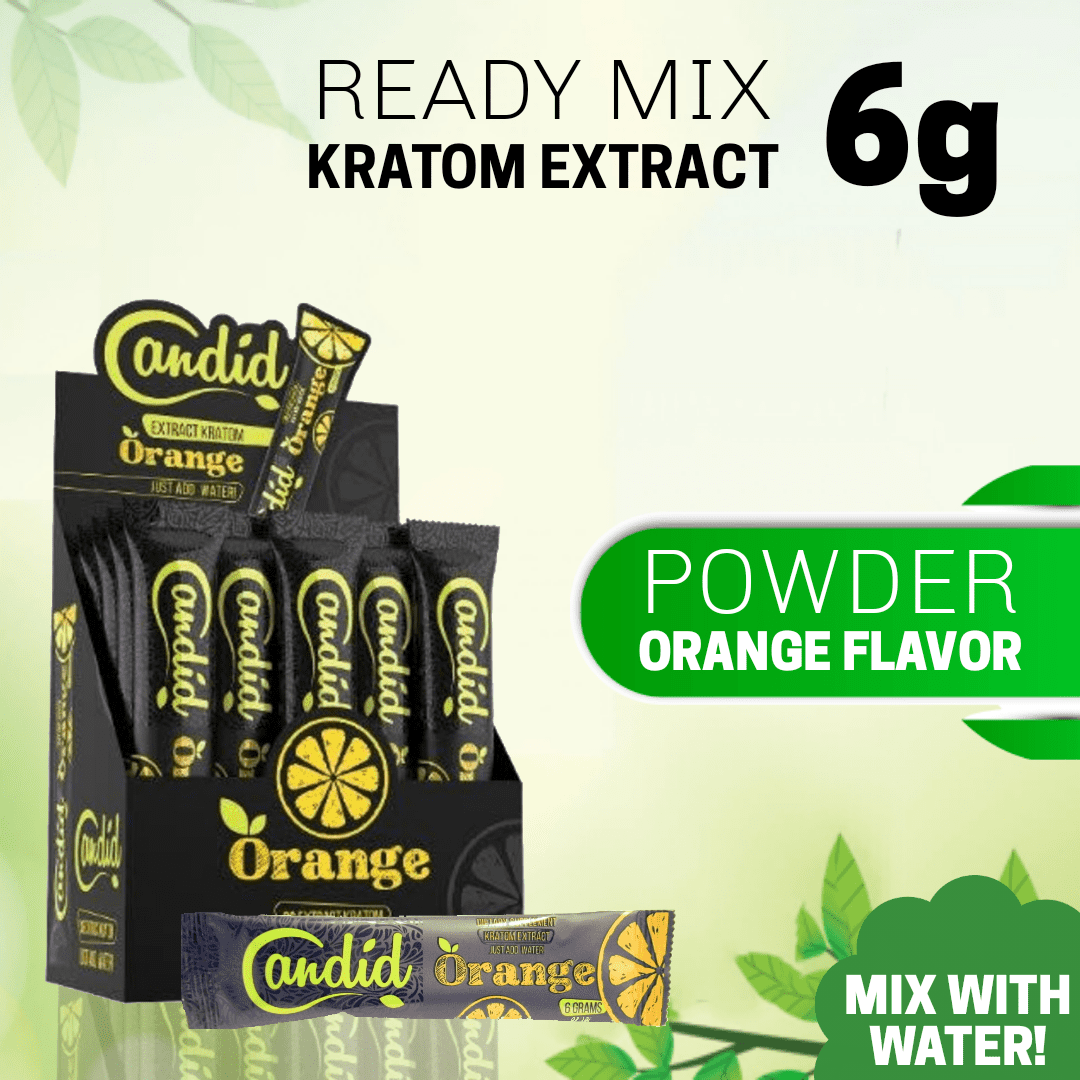 Candid Orange Kratom Extract Ready Mix Powder