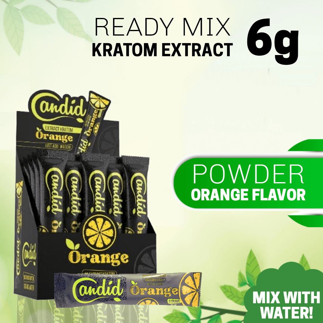 Kratom Powder Flavored Powder Mix Candid Orange