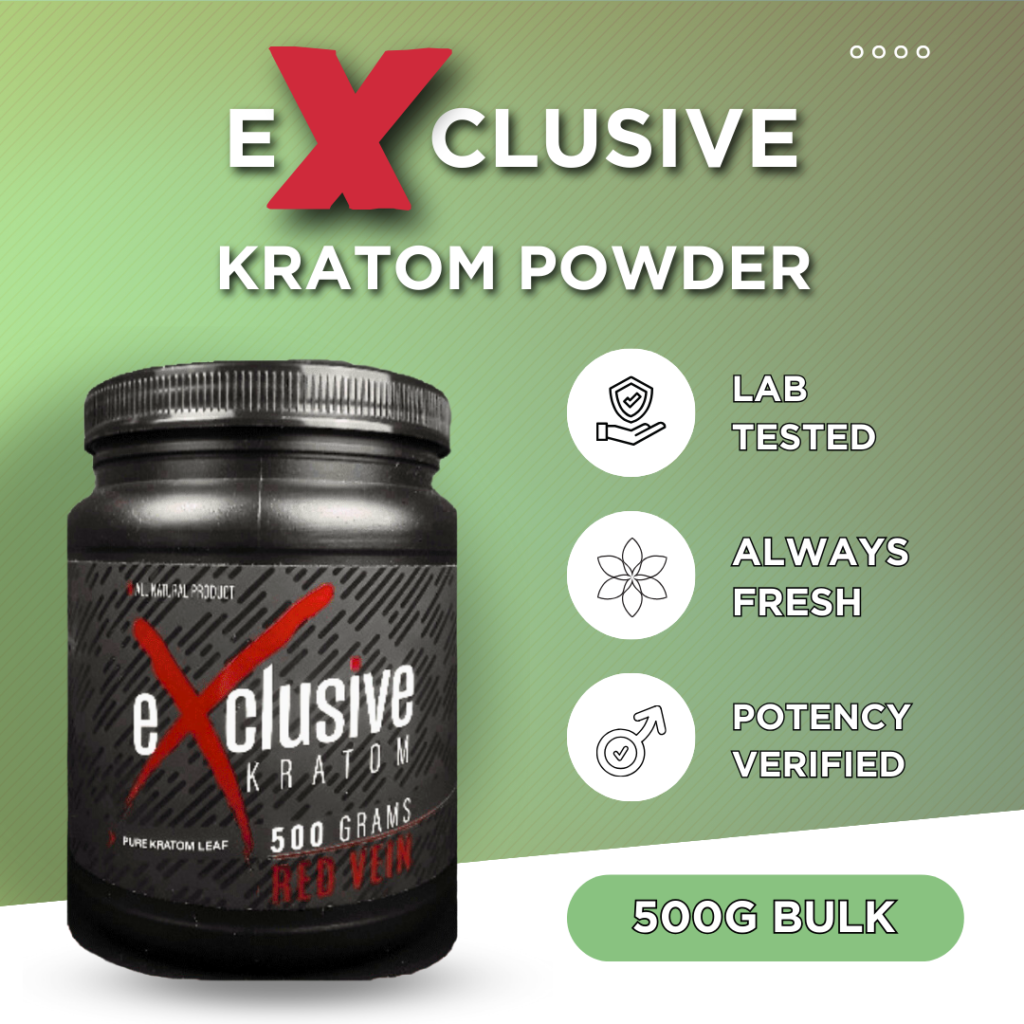 Exclusive Kratom Powder 500g Bulk Jar