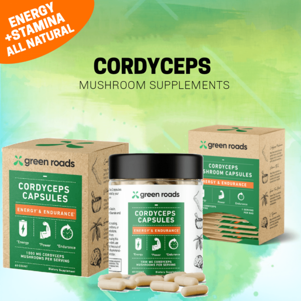 Green Roads Cordyceps Nootropic Mushroom Capsules