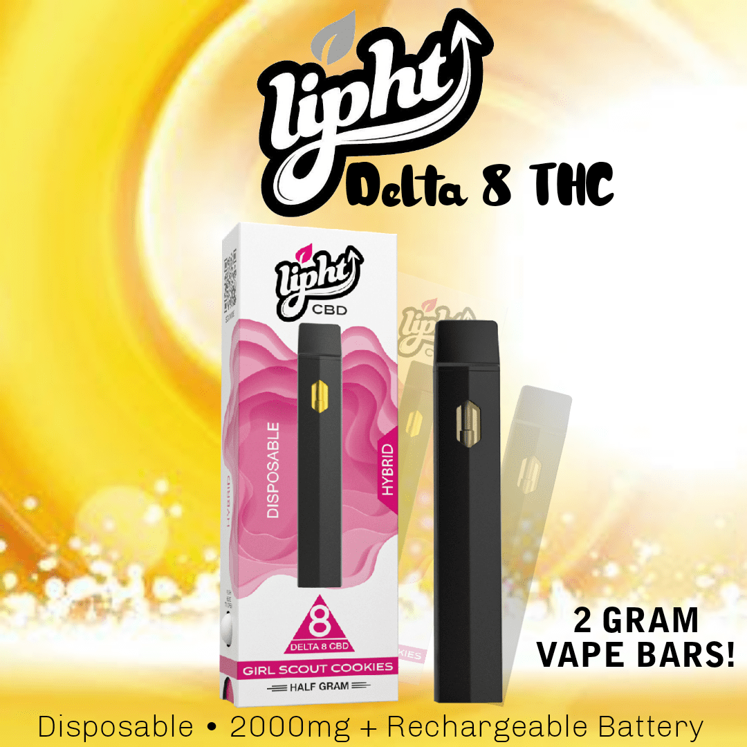 Delta 8 THC Vapes 2g Lipht Bar