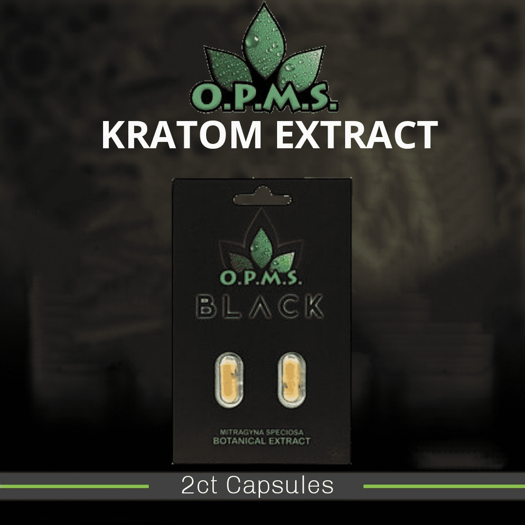 OPMS Black Kratom Extract Capsules 2ct
