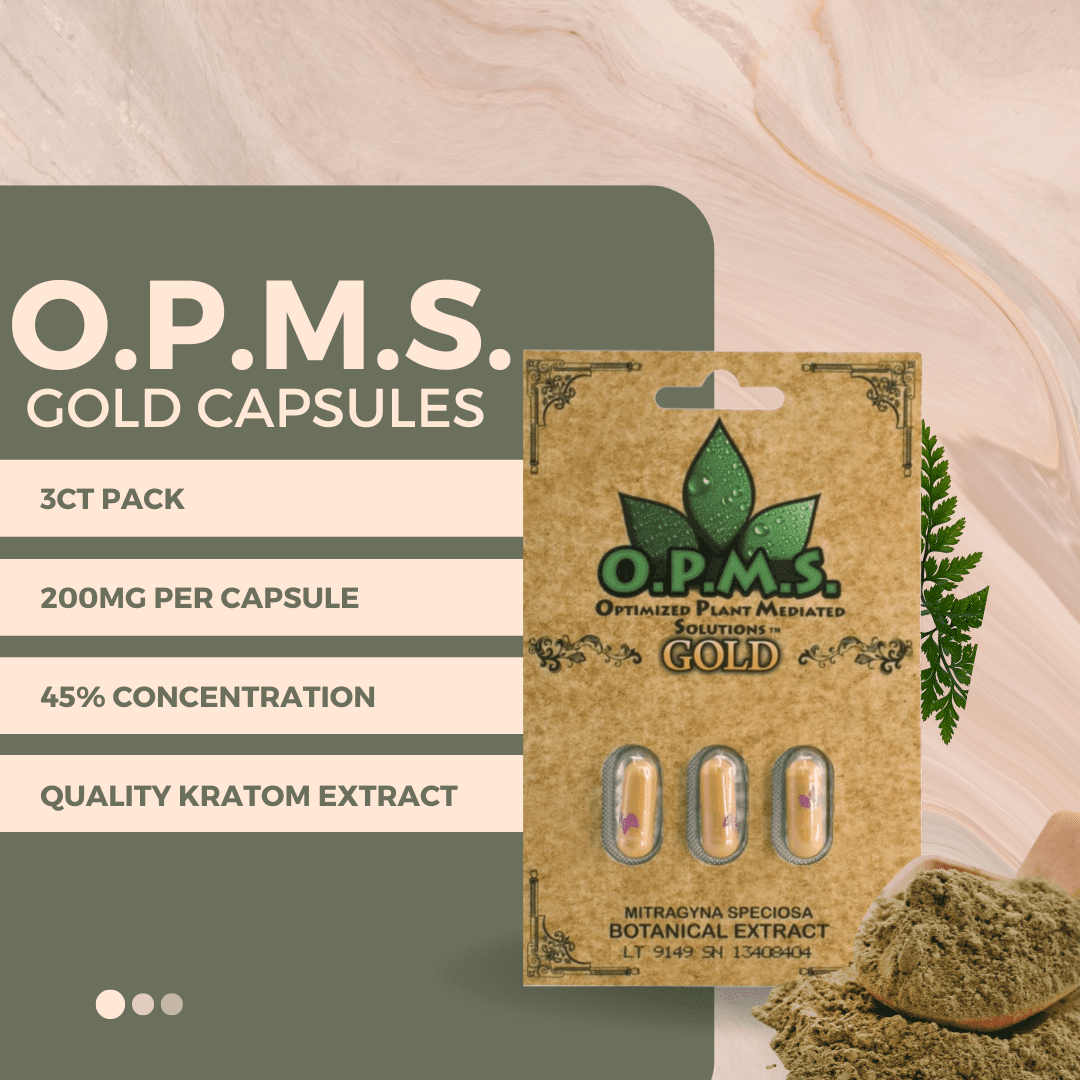 OPMS Gold Kratom Extract 3ct