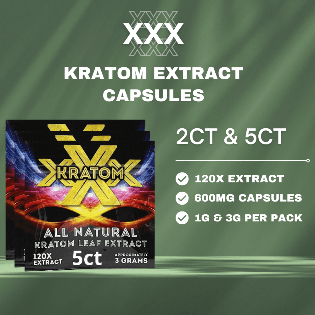 XXX 120X Kratom Extract Capsules