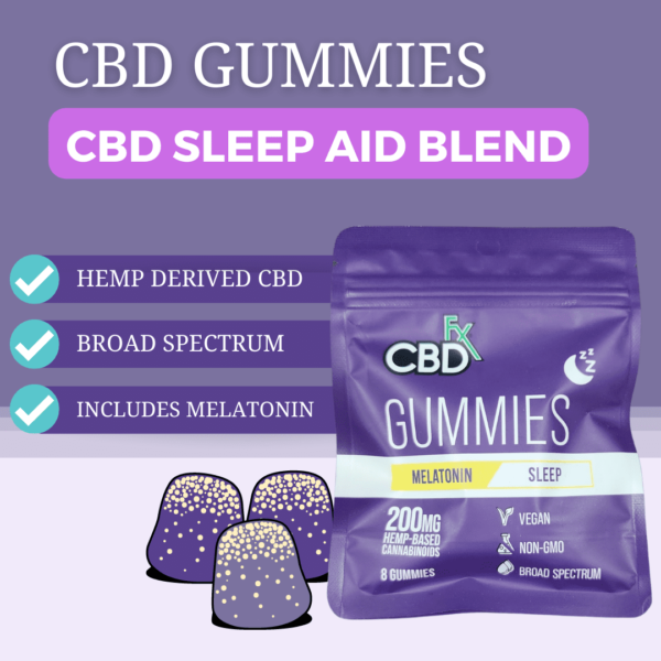 CBDFX Sleep Aid Melatonin Blend Gummies