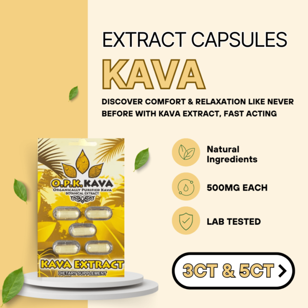 OPK Kava Extract Capsules 500mg