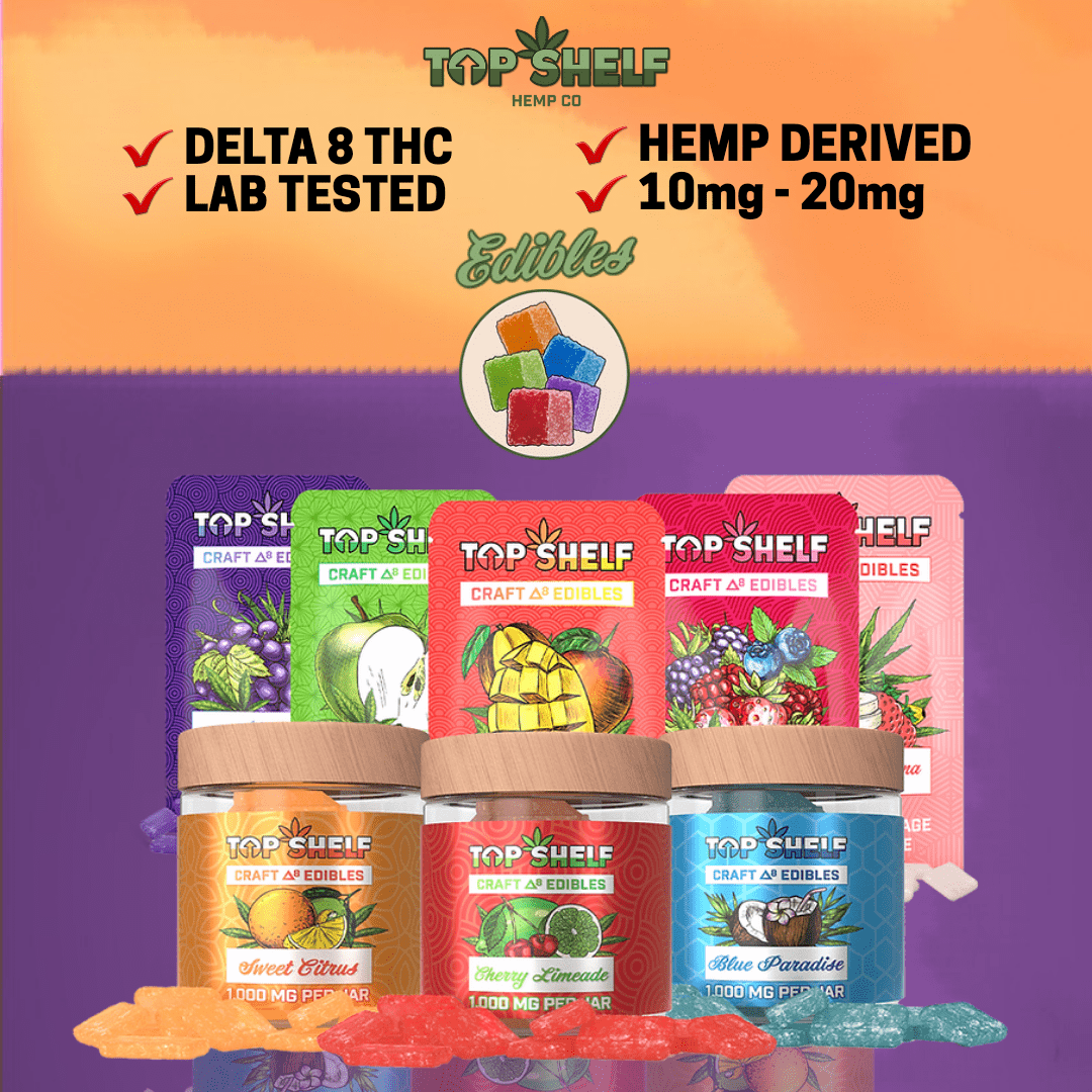 Delta 8 THC Gummies Top Shelf 20mg