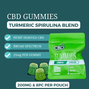 CBDFX Turmeric and Spirulina Gummies
