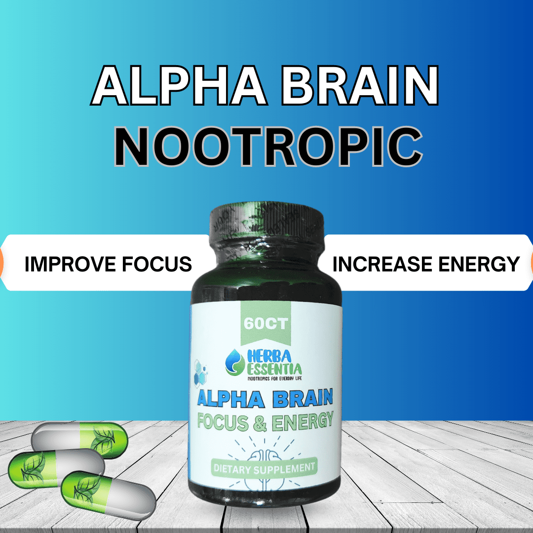 Energy And Mood Enhancer Alpha Brain Nootropic Capsules