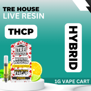 Tre House Live Resin THCP Hybrid White Widow 1g Cart