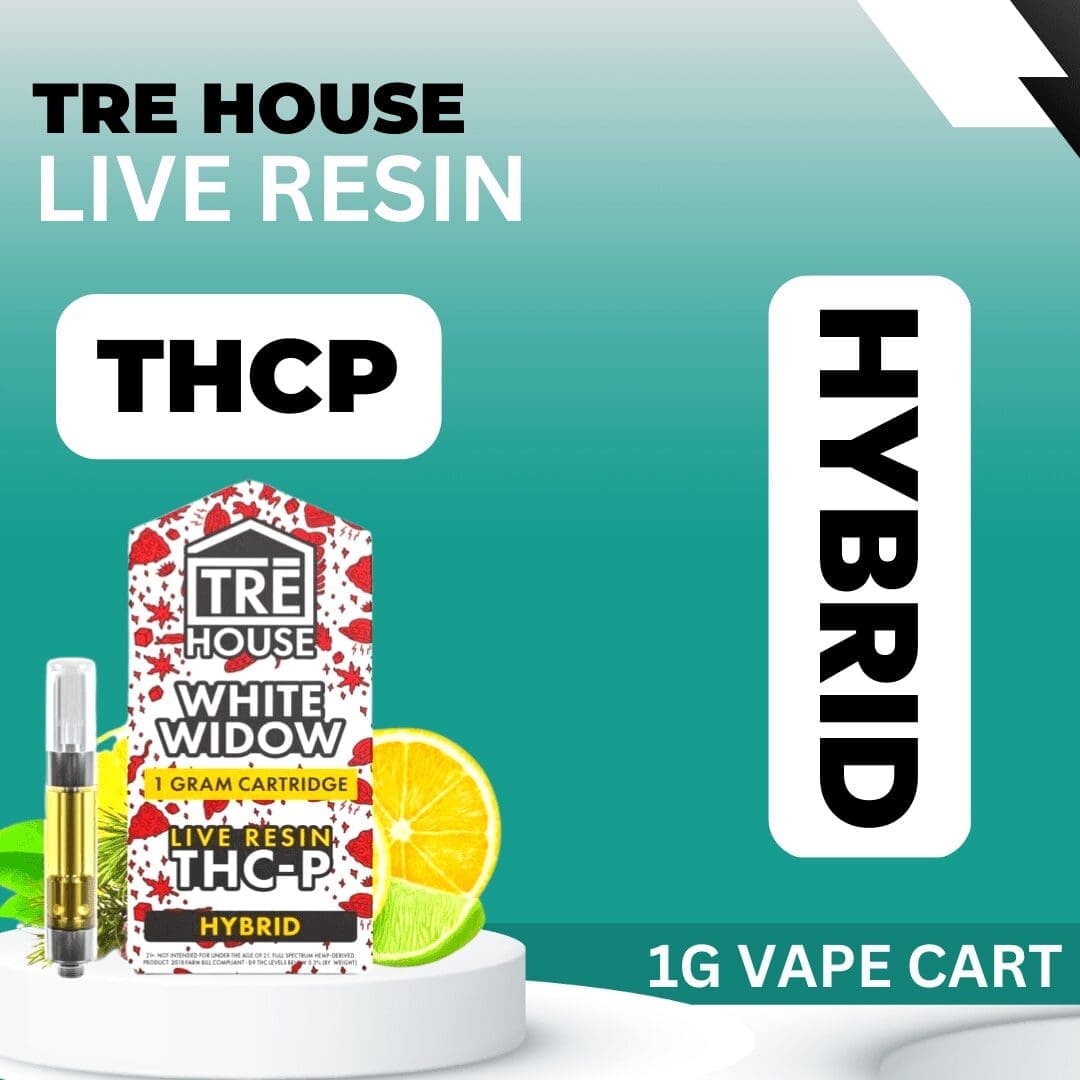 Tre House Live Resin THCP Hybrid White Widow 1g Cart