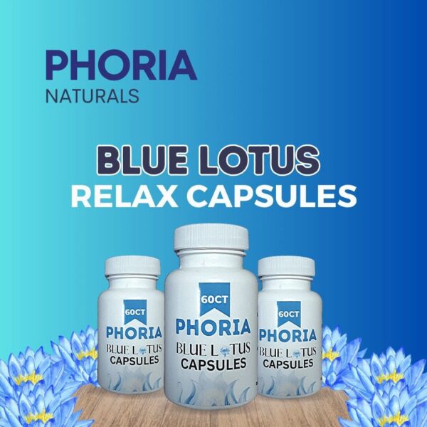 PHORIA Naturals Blue Lotus Relax Capsules