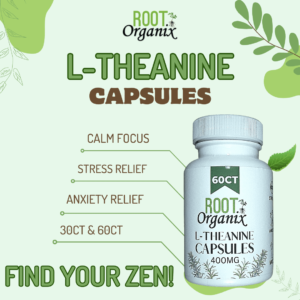 Root Organix L-Theanine Stress Anxiety And Focus Capsules