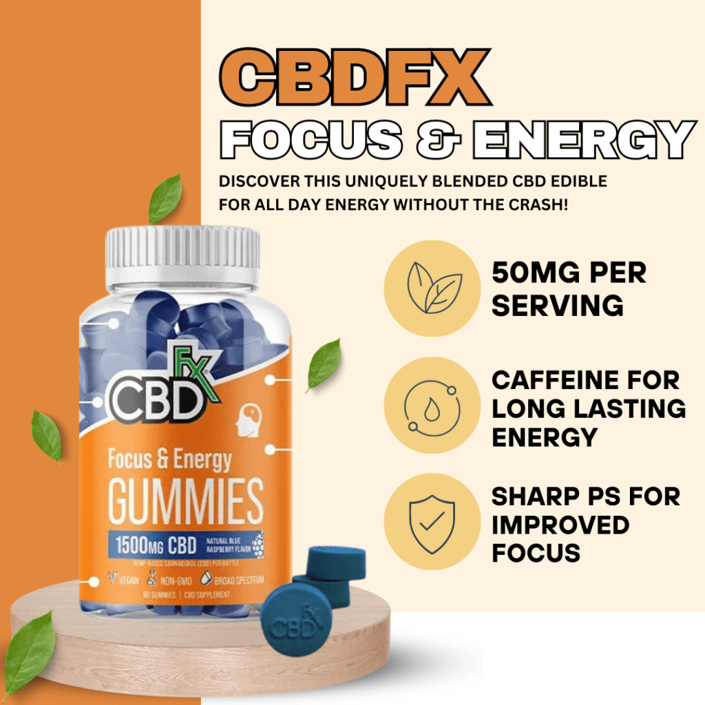 Focus And Energy Blend CBD Gummies CBDfx