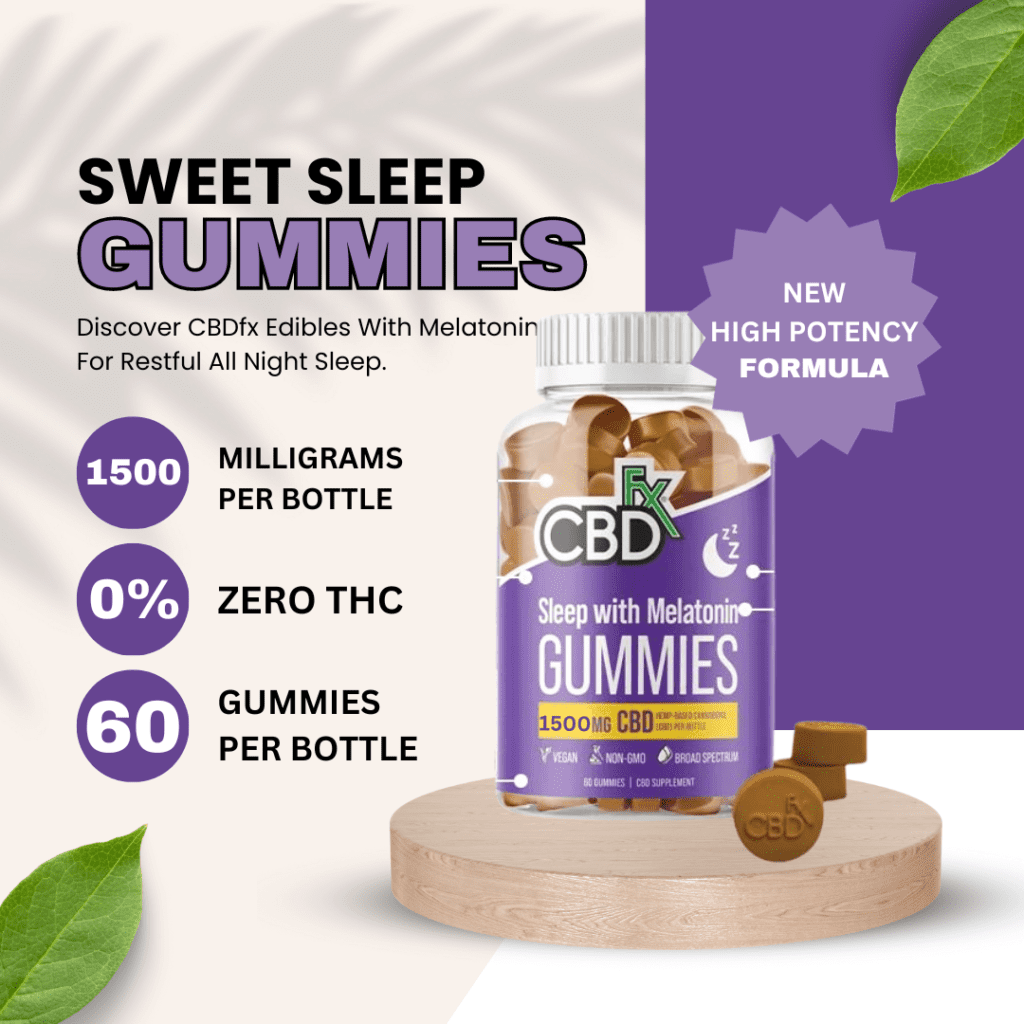 Sleep Aid CBD Melatonin Gummies CBDfx