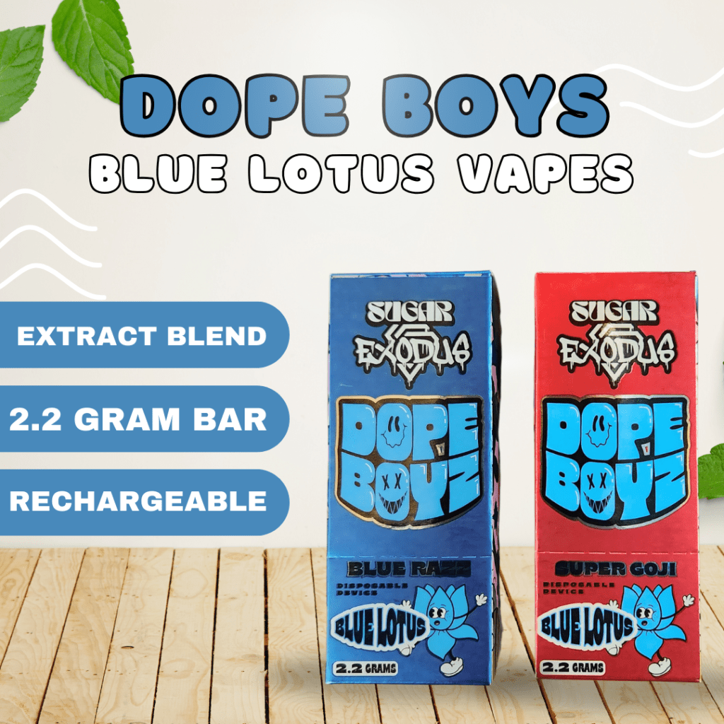 Stress Aid Dope Boyz Blue Lotus Vapes 2g Bar