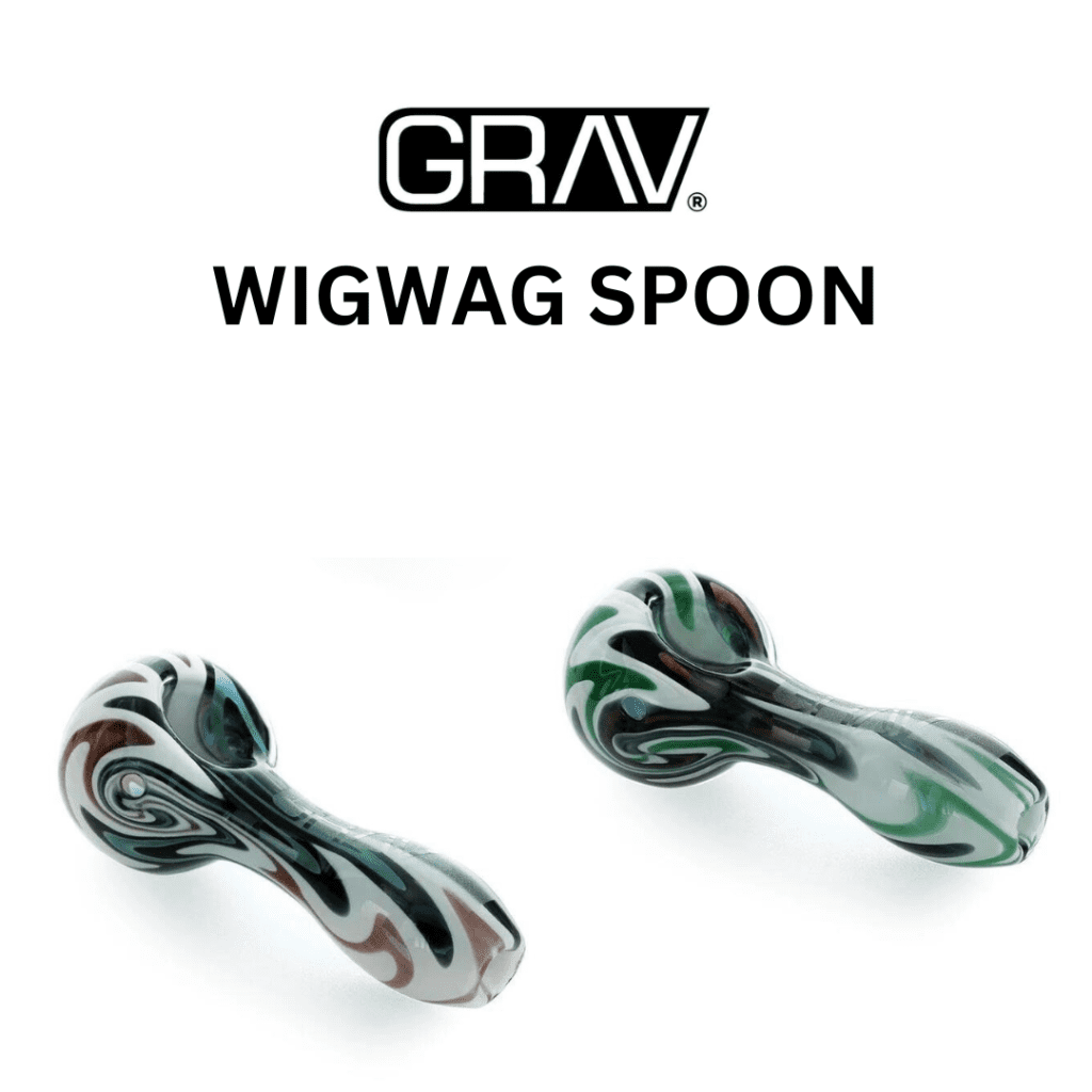 Grav Labs Glass WigWag Spoon Pipe