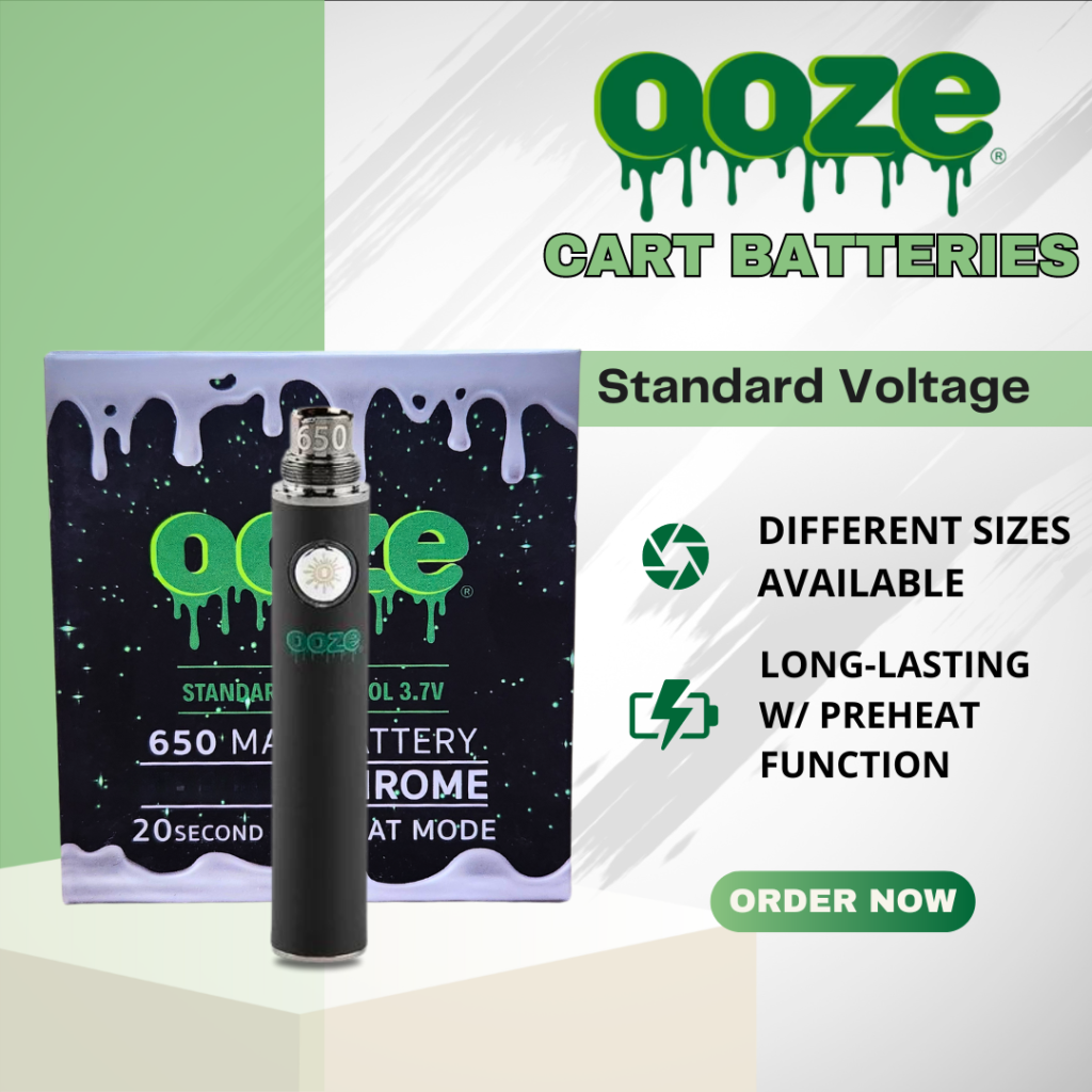OOZE Vape Cart Batteries Standard Voltage