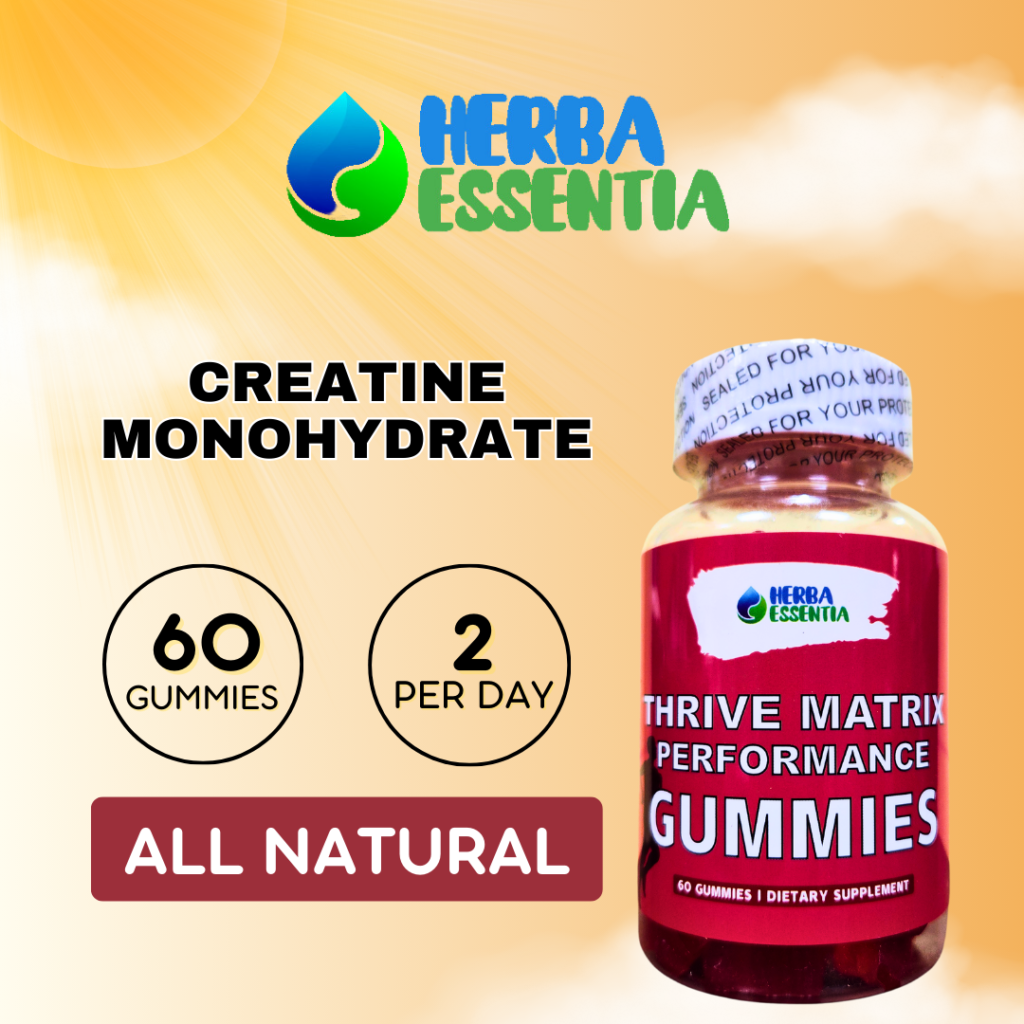 Herba Essentia Thrive Matrix Creatine Monohydrate Muscle Building Gummies, Performance Enhancing Gummies