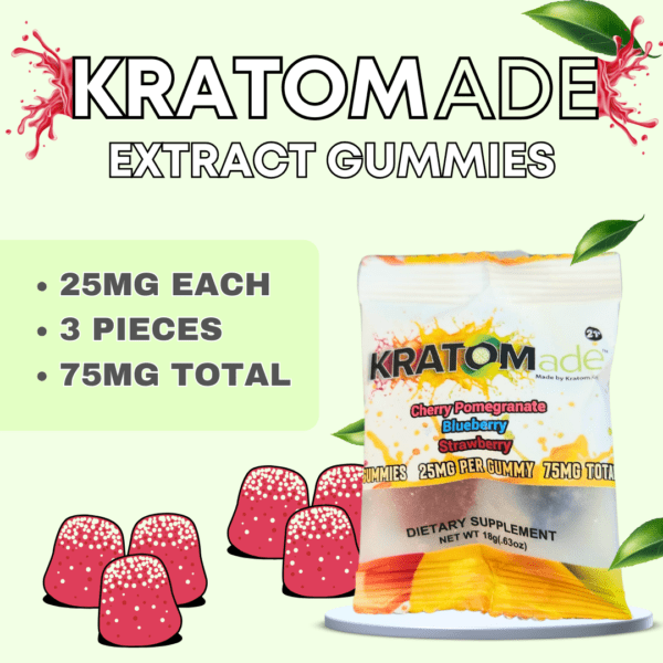 Kratomade Gummies Kratom Extract 75mg